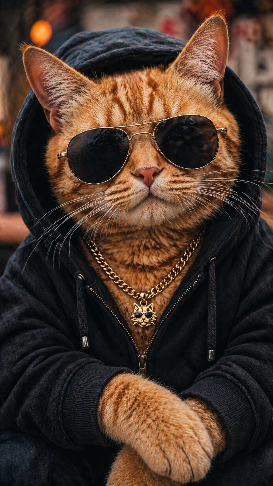 Street dancing cat