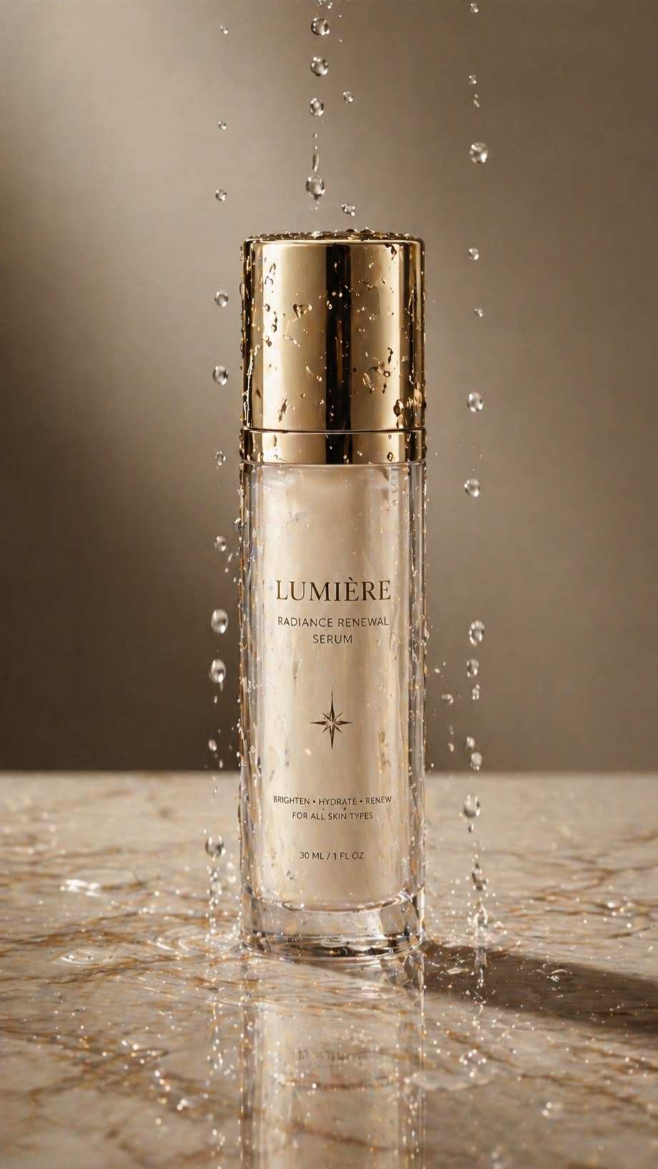 Luxury serum product video