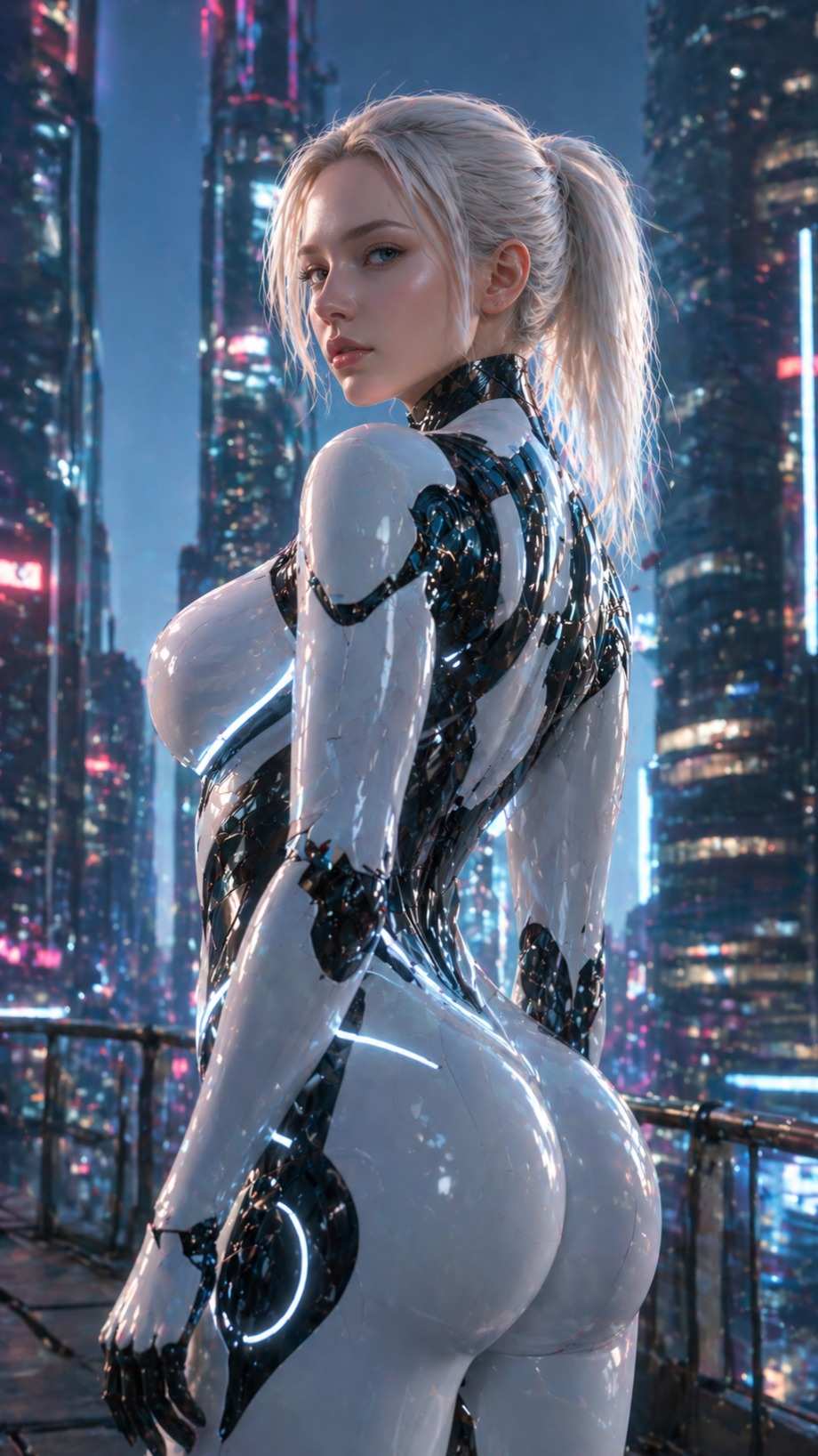 Cyberpunk android orbit
